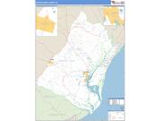 Georgetown County, SC <br /> Wall Map <br /> Zip Code <br /> Basic Style 2024 Map