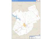Kershaw County, SC <br /> Wall Map <br /> Zip Code <br /> Basic Style 2024 Map