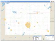 Brookings County, SD <br /> Wall Map <br /> Zip Code <br /> Basic Style 2024 Map