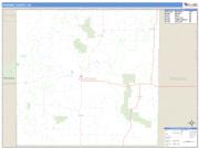 Harding County, SD <br /> Wall Map <br /> Zip Code <br /> Basic Style 2024 Map