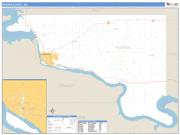 Hughes County, SD <br /> Wall Map <br /> Zip Code <br /> Basic Style 2024 Map