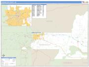 Pennington County, SD <br /> Wall Map <br /> Zip Code <br /> Basic Style 2024 Map