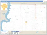 Potter County, SD <br /> Wall Map <br /> Zip Code <br /> Basic Style 2024 Map