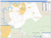 Blount County, TN <br /> Wall Map <br /> Zip Code <br /> Basic Style 2024 Map