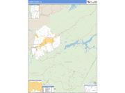 Carter County, TN <br /> Wall Map <br /> Zip Code <br /> Basic Style 2024 Map