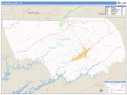 Claiborne County, TN <br /> Wall Map <br /> Zip Code <br /> Basic Style 2024 Map