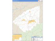 Greene County, TN <br /> Wall Map <br /> Zip Code <br /> Basic Style 2024 Map