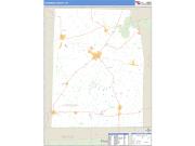 Hardeman County, TN <br /> Wall Map <br /> Zip Code <br /> Basic Style 2024 Map