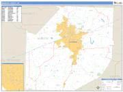 Madison County, TN <br /> Wall Map <br /> Zip Code <br /> Basic Style 2024 Map