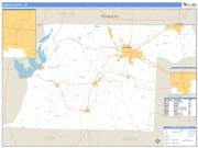 Obion County, TN <br /> Wall Map <br /> Zip Code <br /> Basic Style 2024 Map