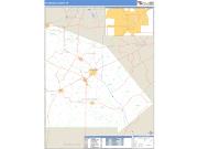 Atascosa County, TX <br /> Wall Map <br /> Zip Code <br /> Basic Style 2024 Map