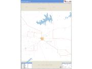 Baylor County, TX <br /> Wall Map <br /> Zip Code <br /> Basic Style 2024 Map