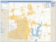 Collin County, TX <br /> Wall Map <br /> Zip Code <br /> Basic Style 2024 Map