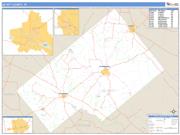 DeWitt County, TX <br /> Wall Map <br /> Zip Code <br /> Basic Style 2024 Map