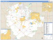 Fort Bend County, TX <br /> Wall Map <br /> Zip Code <br /> Basic Style 2024 Map