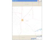 Garza County, TX <br /> Wall Map <br /> Zip Code <br /> Basic Style 2024 Map