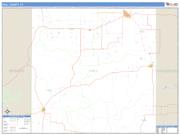 Hall County, TX <br /> Wall Map <br /> Zip Code <br /> Basic Style 2024 Map