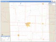Hockley County, TX <br /> Wall Map <br /> Zip Code <br /> Basic Style 2024 Map