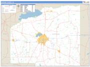 Hopkins County, TX <br /> Wall Map <br /> Zip Code <br /> Basic Style 2024 Map