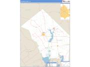 Jackson County, TX <br /> Wall Map <br /> Zip Code <br /> Basic Style 2024 Map