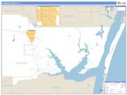 Kleberg County, TX <br /> Wall Map <br /> Zip Code <br /> Basic Style 2024 Map