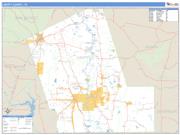 Liberty County, TX <br /> Wall Map <br /> Zip Code <br /> Basic Style 2024 Map