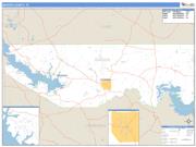 Marion County, TX <br /> Wall Map <br /> Zip Code <br /> Basic Style 2024 Map