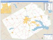 Navarro County, TX <br /> Wall Map <br /> Zip Code <br /> Basic Style 2024 Map