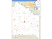 Red River County, TX <br /> Wall Map <br /> Zip Code <br /> Basic Style 2024 Map
