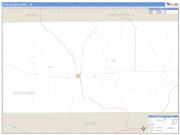 Schleicher County, TX <br /> Wall Map <br /> Zip Code <br /> Basic Style 2024 Map