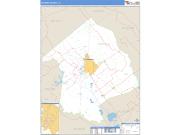 Victoria County, TX <br /> Wall Map <br /> Zip Code <br /> Basic Style 2024 Map
