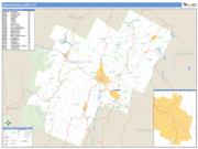 Washington County, VT <br /> Wall Map <br /> Zip Code <br /> Basic Style 2024 Map