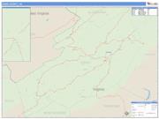 Craig County, VA <br /> Wall Map <br /> Zip Code <br /> Basic Style 2024 Map