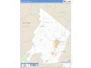 Frederick County, VA <br /> Wall Map <br /> Zip Code <br /> Basic Style 2024 Map
