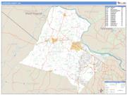 Loudoun County, VA <br /> Wall Map <br /> Zip Code <br /> Basic Style 2024 Map