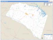 Louisa County, VA <br /> Wall Map <br /> Zip Code <br /> Basic Style 2024 Map