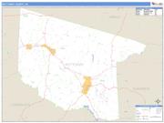 Nottoway County, VA <br /> Wall Map <br /> Zip Code <br /> Basic Style 2024 Map