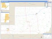 Adams County, WA <br /> Wall Map <br /> Zip Code <br /> Basic Style 2024 Map