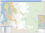 King County, WA <br /> Wall Map <br /> Zip Code <br /> Basic Style 2024 Map