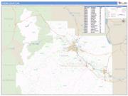 Yakima County, WA <br /> Wall Map <br /> Zip Code <br /> Basic Style 2024 Map