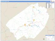 Braxton County, WV <br /> Wall Map <br /> Zip Code <br /> Basic Style 2024 Map