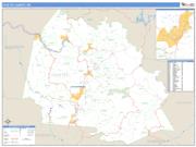 Fayette County, WV <br /> Wall Map <br /> Zip Code <br /> Basic Style 2024 Map