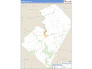 Summers County, WV <br /> Wall Map <br /> Zip Code <br /> Basic Style 2024 Map