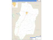 Upshur County, WV <br /> Wall Map <br /> Zip Code <br /> Basic Style 2024 Map