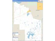Iron County, WI <br /> Wall Map <br /> Zip Code <br /> Basic Style 2024 Map