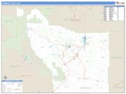 Fremont County, WY <br /> Wall Map <br /> Zip Code <br /> Basic Style 2024 Map