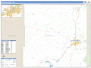 Natrona County, WY <br /> Wall Map <br /> Zip Code <br /> Basic Style 2024 Map