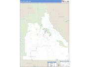 Sublette County, WY <br /> Wall Map <br /> Zip Code <br /> Basic Style 2024 Map