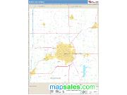 Muncie <br /> Wall Map <br /> Basic Style 2024 Map