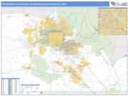 Phoenix-Mesa-Scottsdale <br /> Wall Map <br /> Basic Style 2024 Map